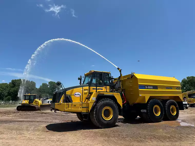 Premier Water Tank mounted on a water truck, highlighting its durable, high performance construction.